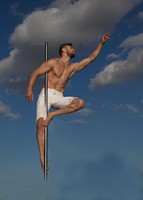 тренер ALEKSA Studio Григорий Мамчур - Pole Dance в воздухе. Студия танцев в Киеве