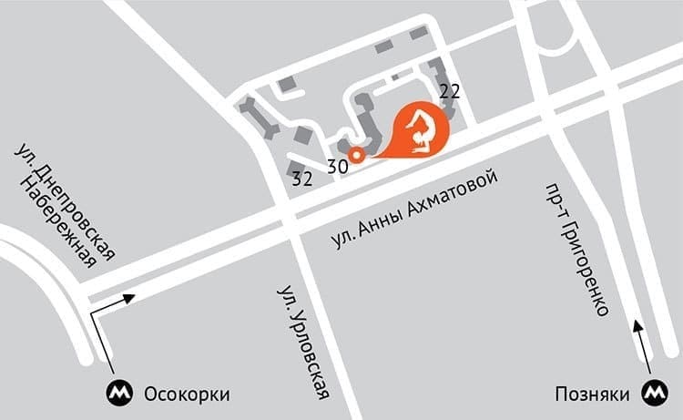 Карта проїзду до ALEKSA Studio на Позняках